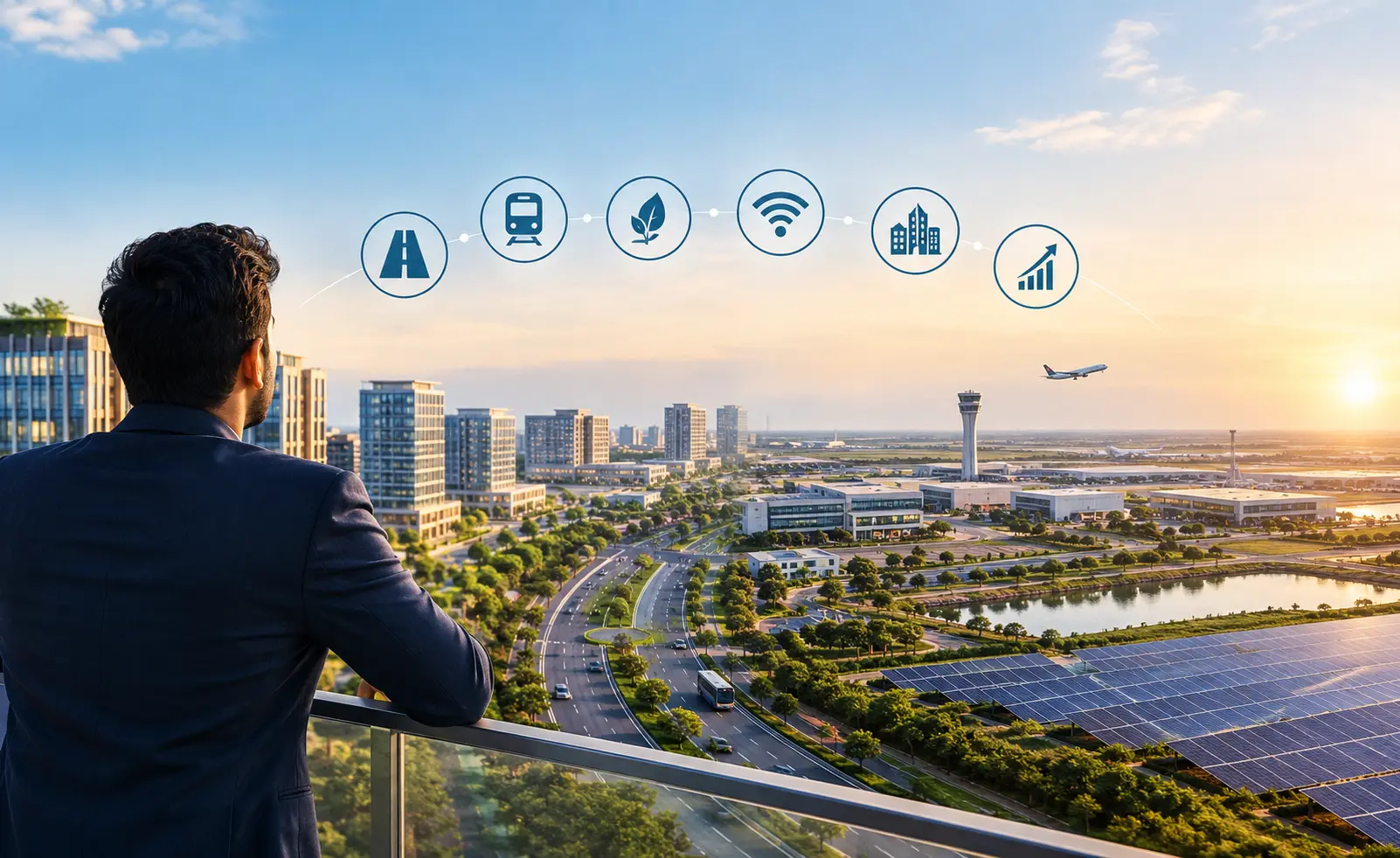 Dholera Smart City aerial view