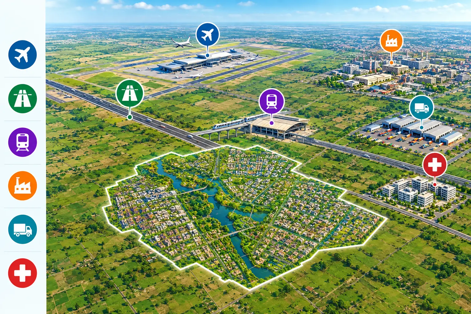 Map view of Dholera SIR