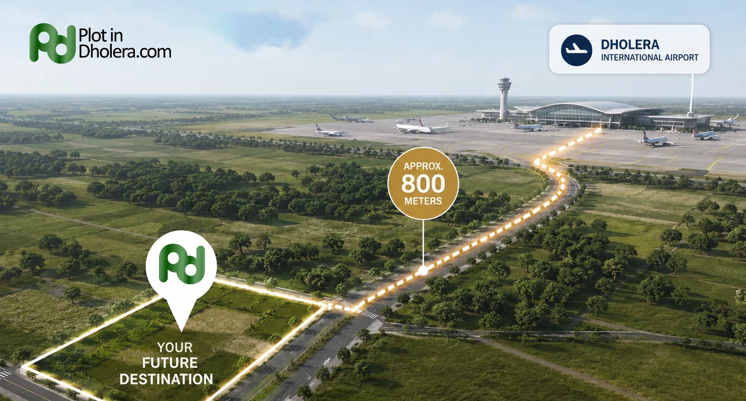 Plots Near Dholera Airport: Why Location Matters More Than Price