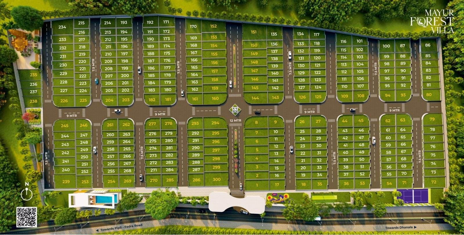 Mayur Forest Villa, Dholera Site Plan